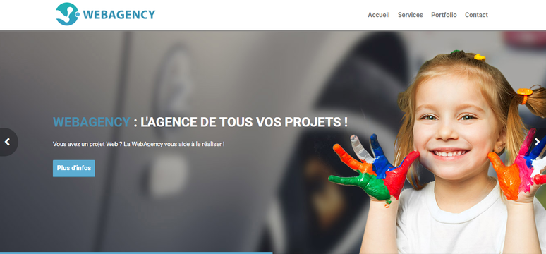 Impression d'écran du projet WebAgency